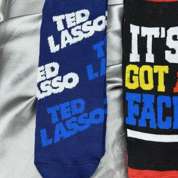 Ted Lasso Men's Multi-Color 3-Pair Low Cut Socks Size 6-12 Stocking Stuffers Fun - Picture 5 of 8